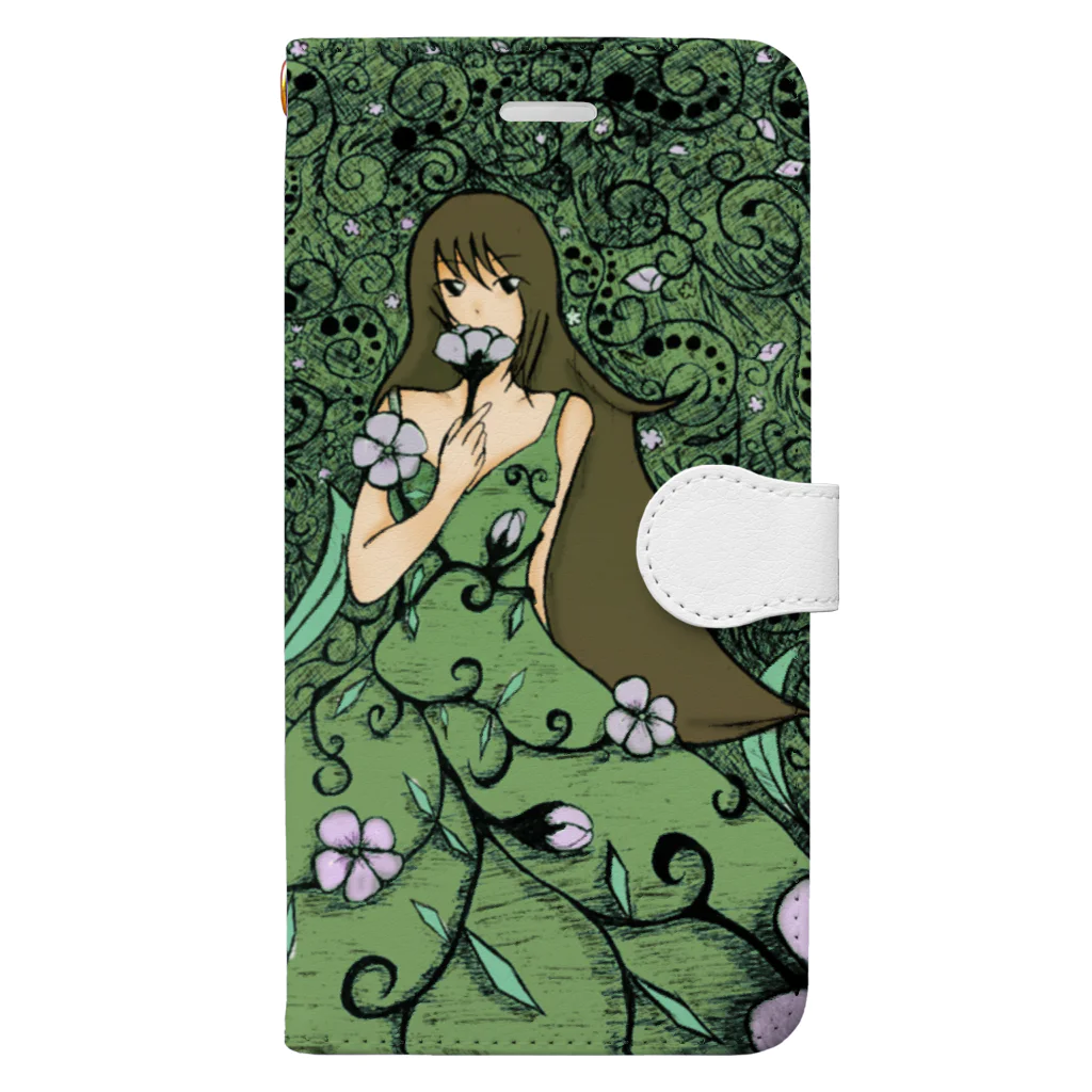 yumeututuの花の妖精 Book-Style Smartphone Case