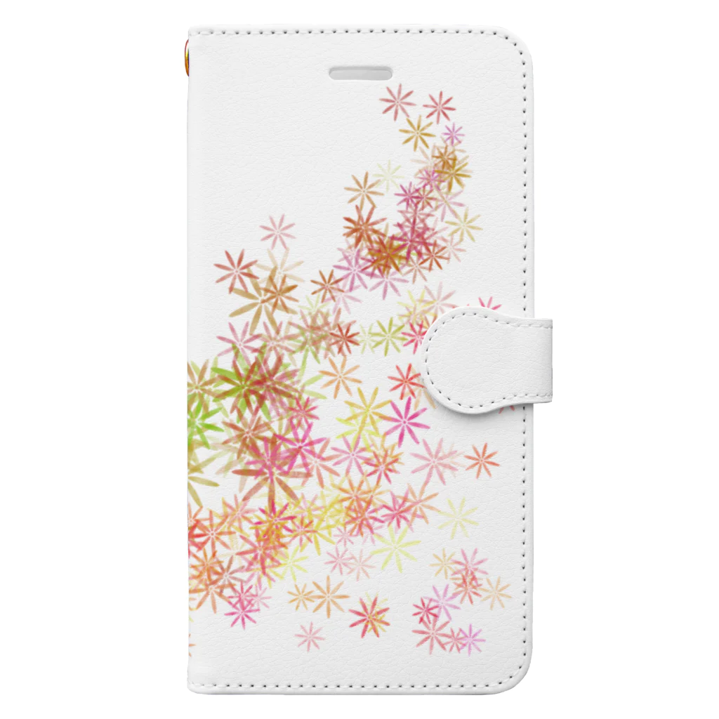 TOMO工房の花花花 Book-Style Smartphone Case