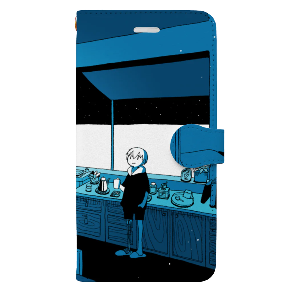 坂月さかなのnight coffee Book-Style Smartphone Case