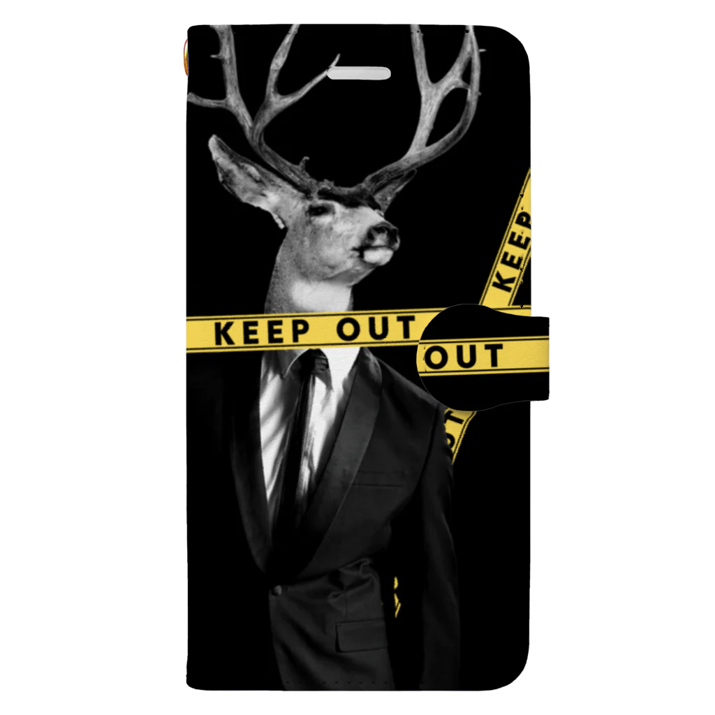 ANOTHER GLASSのKEEP OUT Book-Style Smartphone Case