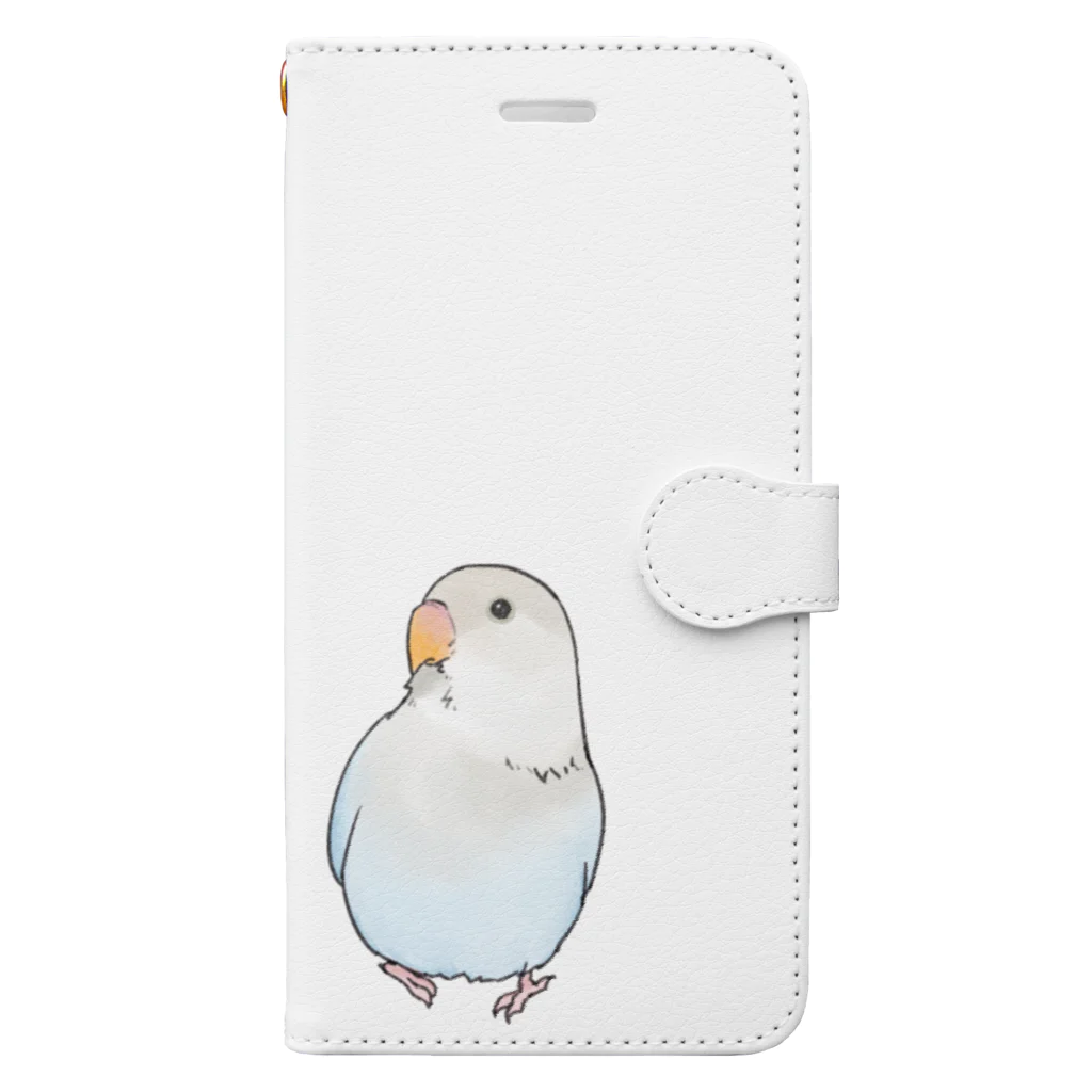 まめるりはことりのおすましコザクラインコ　らむねちゃん【まめるりはことり】 Book-Style Smartphone Case