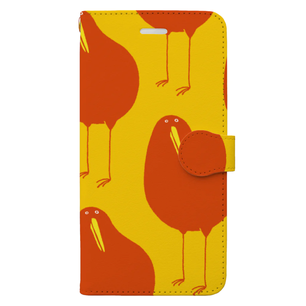 くらきち ONLINE SHOPのキーウィ オレンジ Book-Style Smartphone Case
