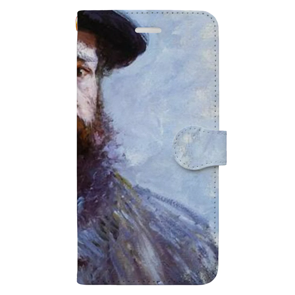 Art Baseのクロード・モネ / 1886 / Self-Portrait with a Beret / Claude Monet 手帳型スマホケース