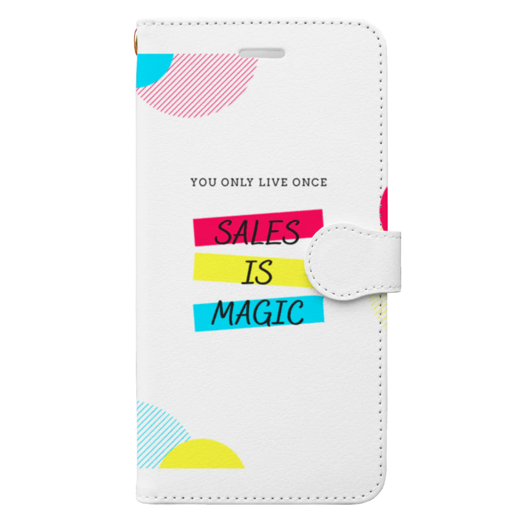 営業マン・サトー@真のポジティブシンキングの🌈SALES IS MAGIC🌈 Book-Style Smartphone Case