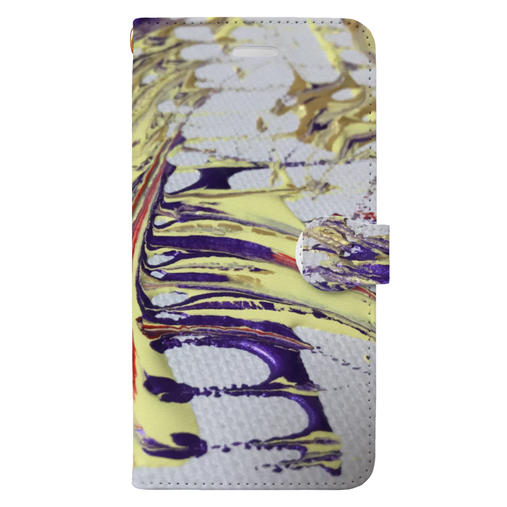 saina cafe のpowerful colour  Book-Style Smartphone Case