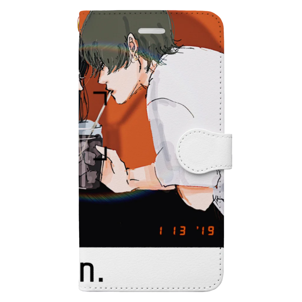 Ran.のCoffee time Book-Style Smartphone Case