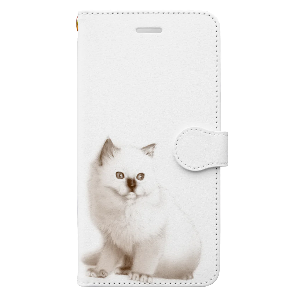 のふぇの店のねこすまほ Book-Style Smartphone Case