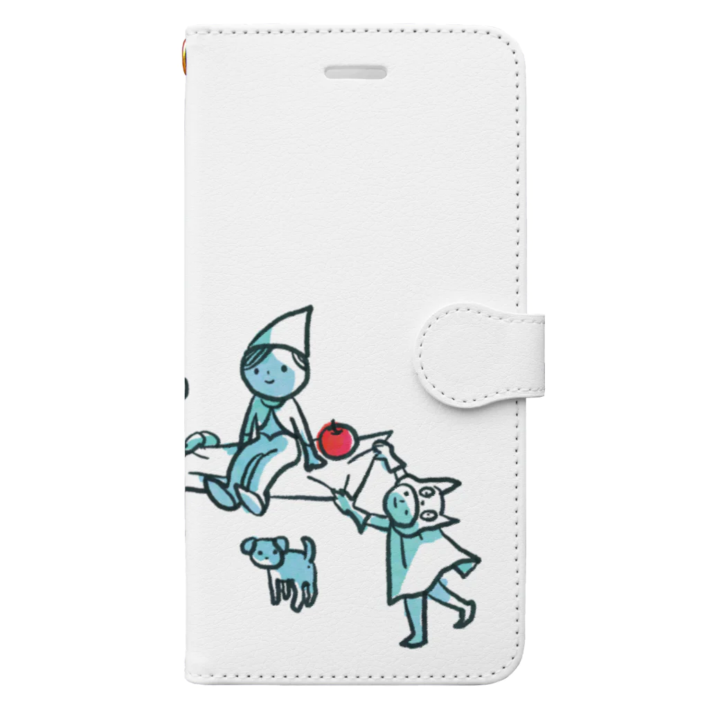 あかるいみらいけんきゅうじょのみんなであそぶとたのしいよ。 Book-Style Smartphone Case