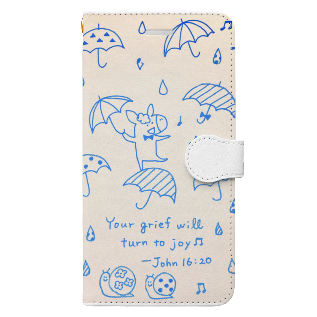 Grace+のDonkey in the Rain Book-Style Smartphone Case