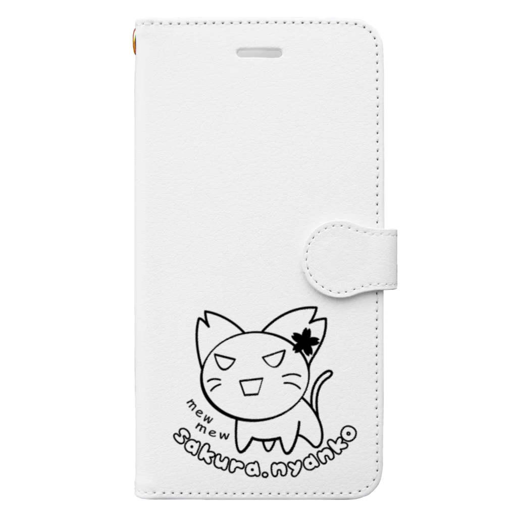 yumikiのさくらにゃんこ（激おこ） Book-Style Smartphone Case