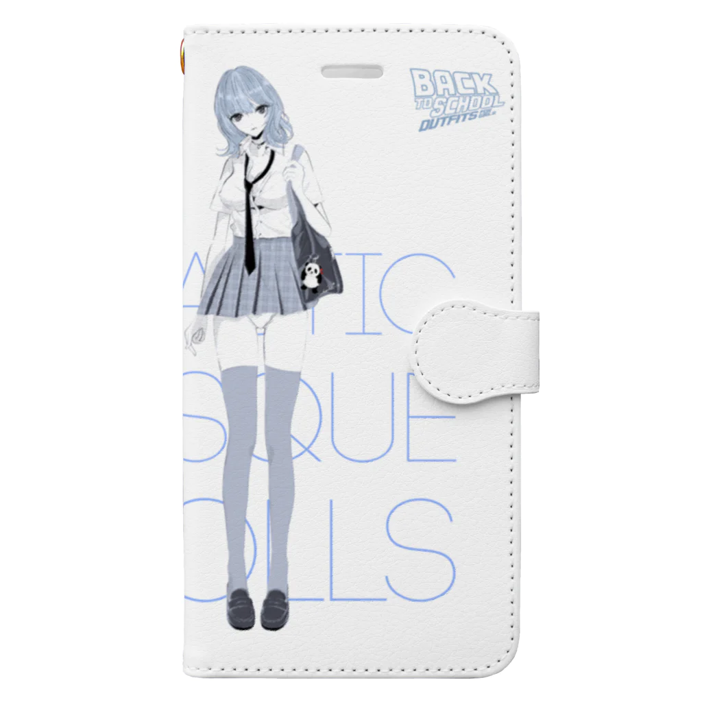 loveclonesのBACK TO SCHOOL 着せ替えビスクドール Book-Style Smartphone Case