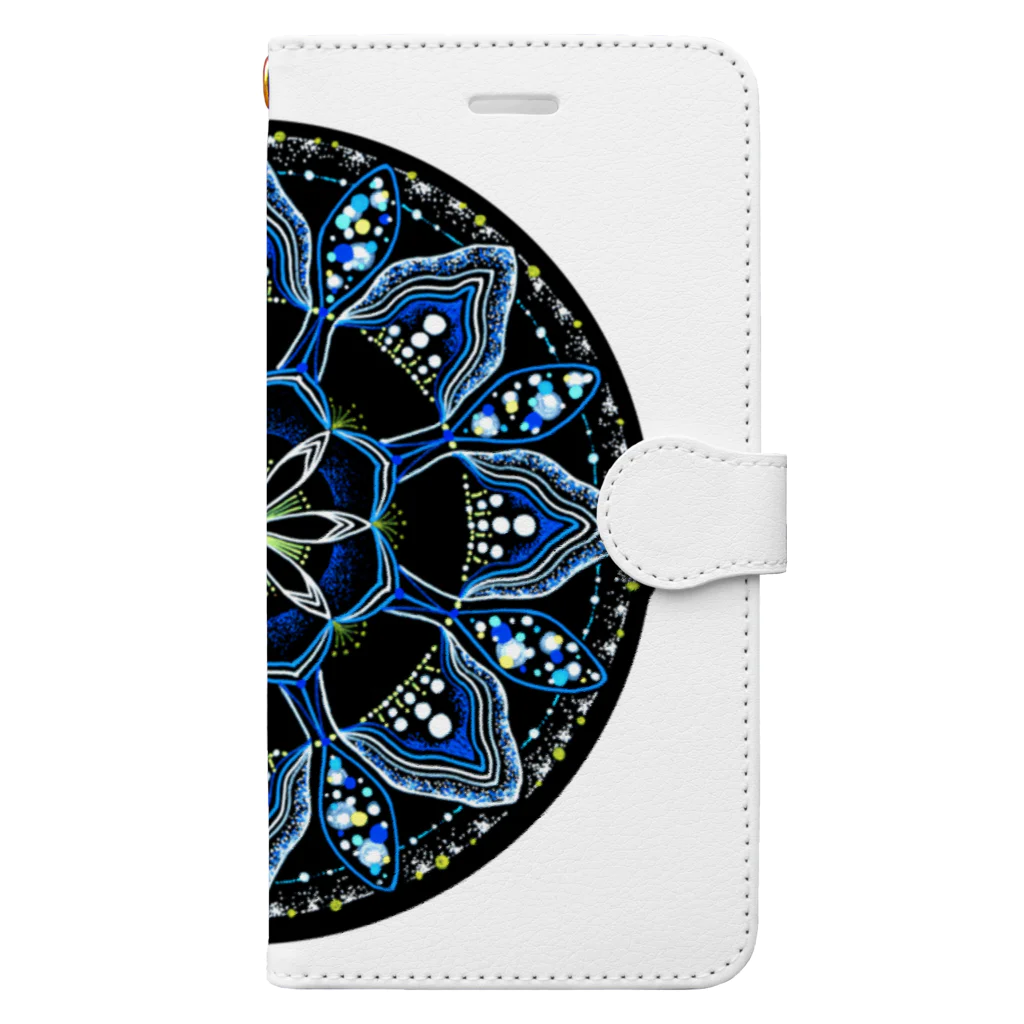 始季彩＠suzuriの薄氷−丸ver. Book-Style Smartphone Case