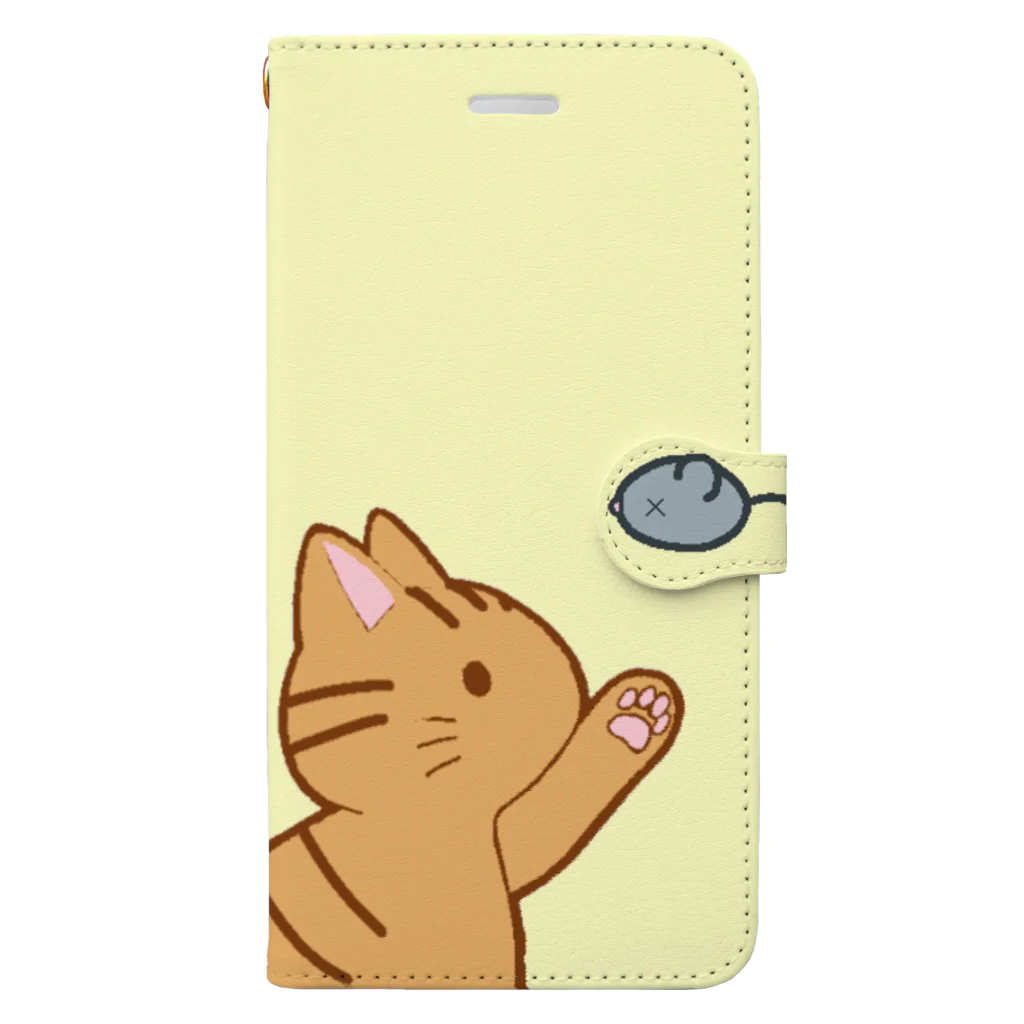 かわいいもののおみせ　いそぎんちゃくのネズミさんにゃー　茶トラ Book-Style Smartphone Case