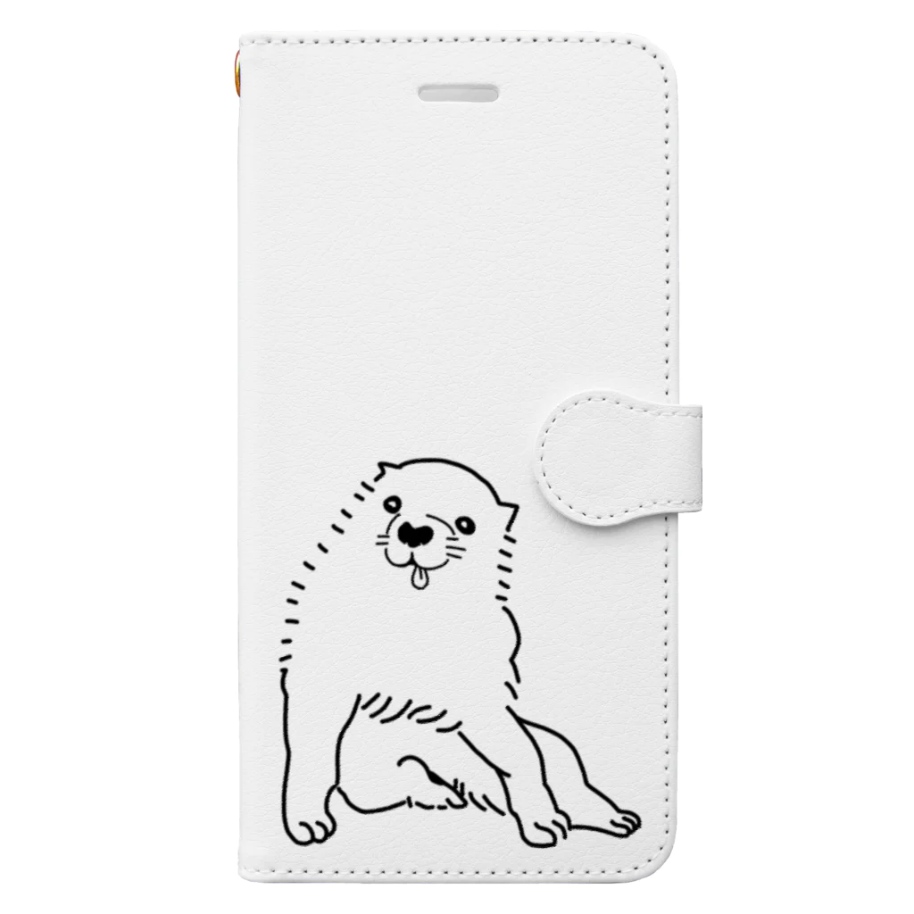 nanamaru worksの芦雪犬 Book-Style Smartphone Case