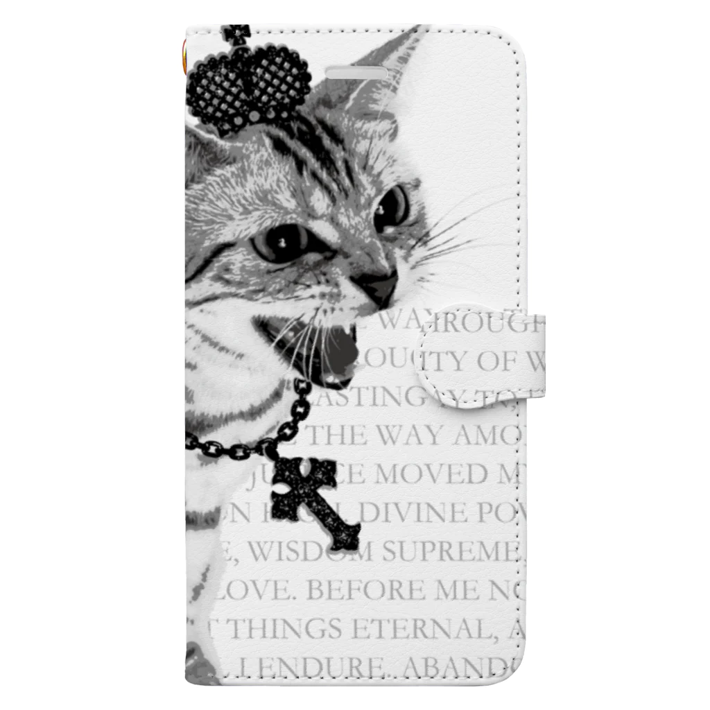 Lunatic Cat-ismのシャーという猫 Book-Style Smartphone Case