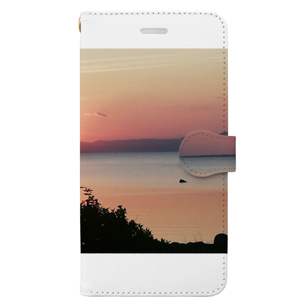 美ら島（beautiful island）パラダイス（Paradise）の夕焼け２ Book-Style Smartphone Case