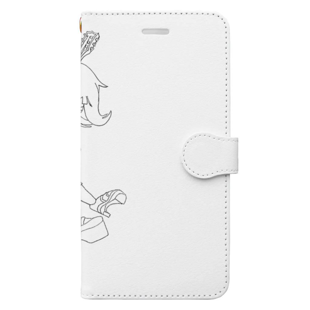 可愛い女の子職人vent4444のバンドガール Book-Style Smartphone Case