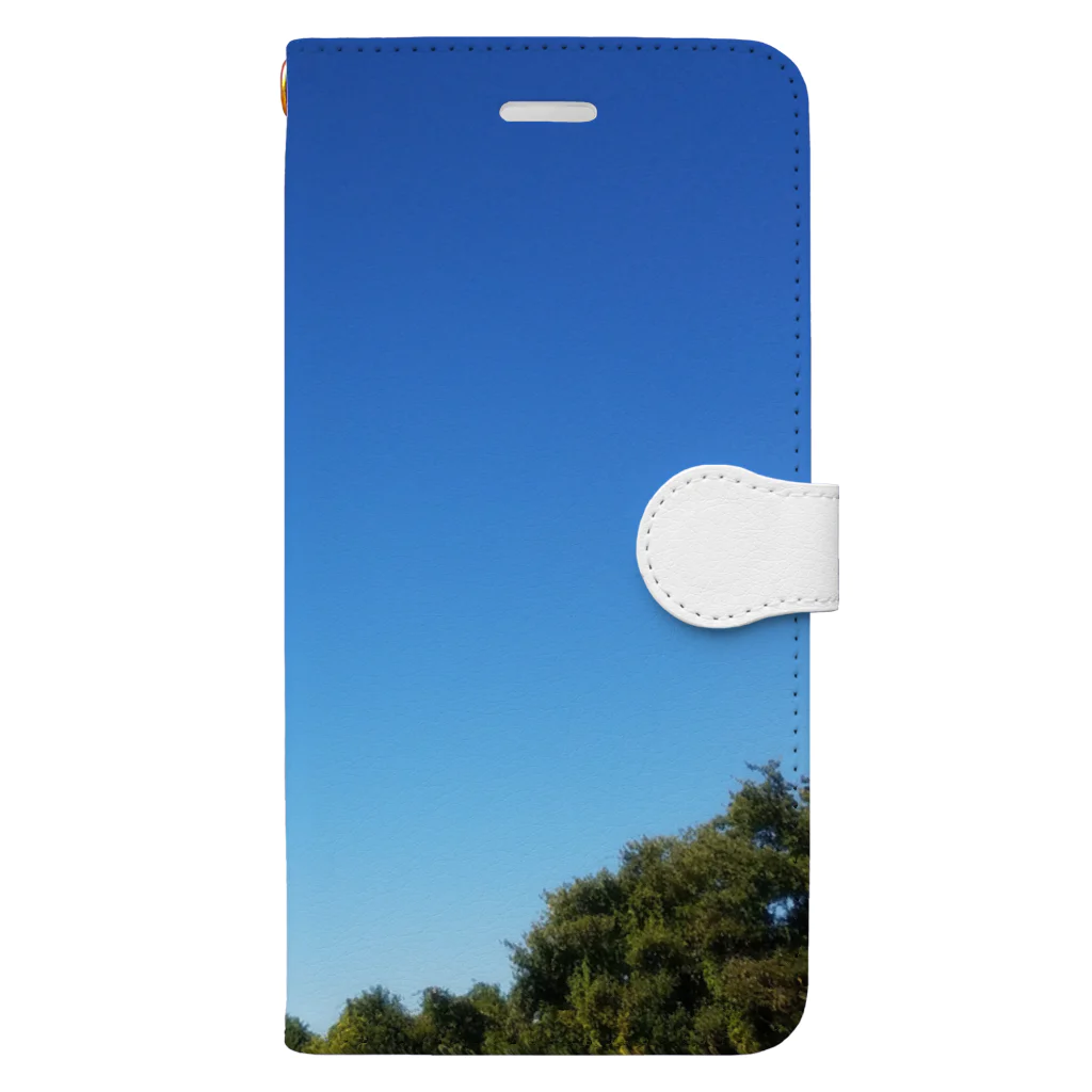 Ｑｏｏ３の公園の青空 Book-Style Smartphone Case