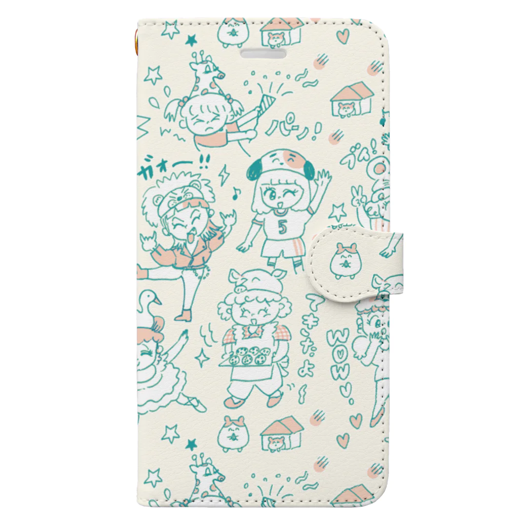 りかちゃんのかぶりものガールズ（ポテサラ） Book-Style Smartphone Case