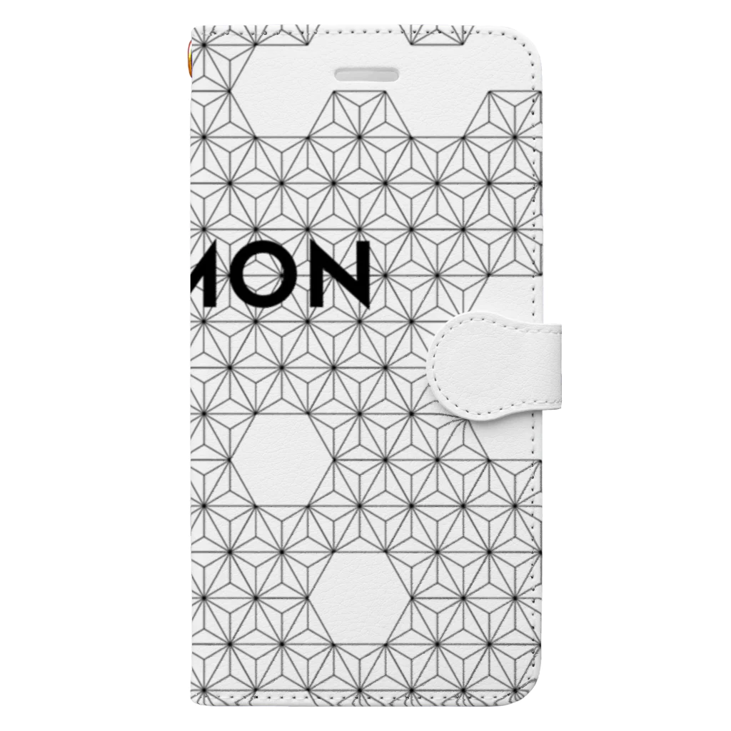 JOMONのJOMON ASANOHA PATTERN Book-Style Smartphone Case