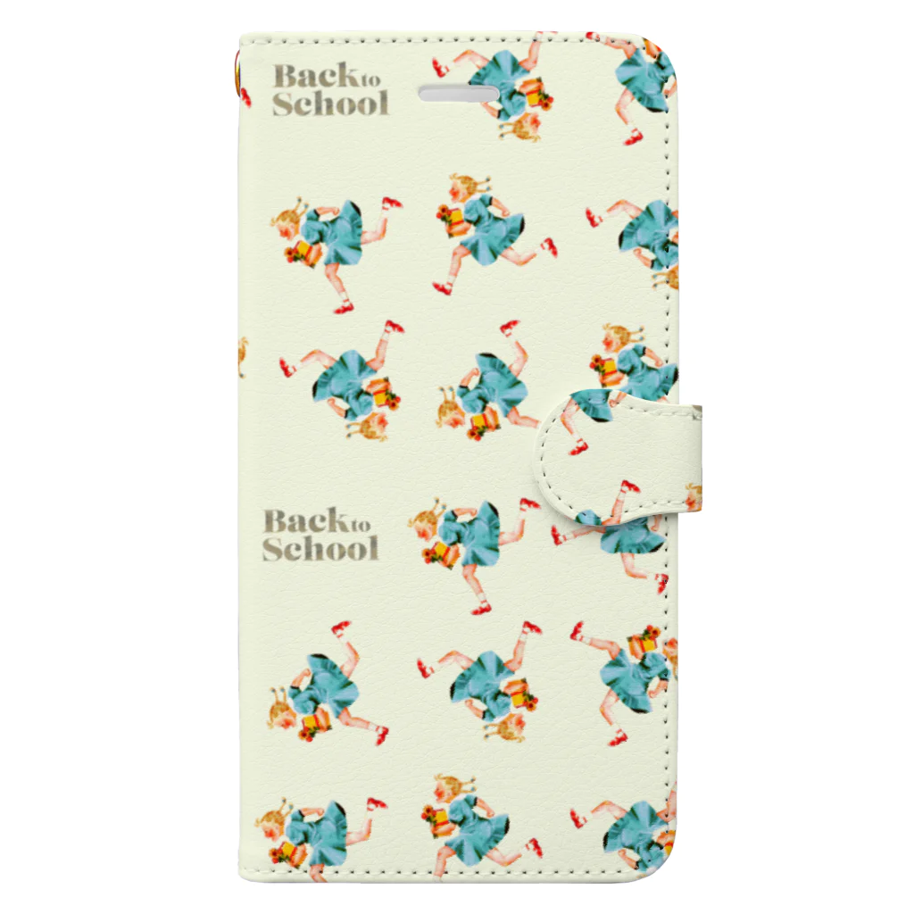 マツダヤスヨのイラストのBack To School B Book-Style Smartphone Case