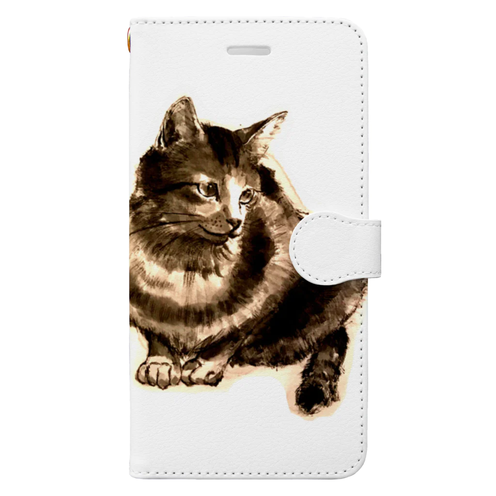 iyori-oのねこ1 Book-Style Smartphone Case