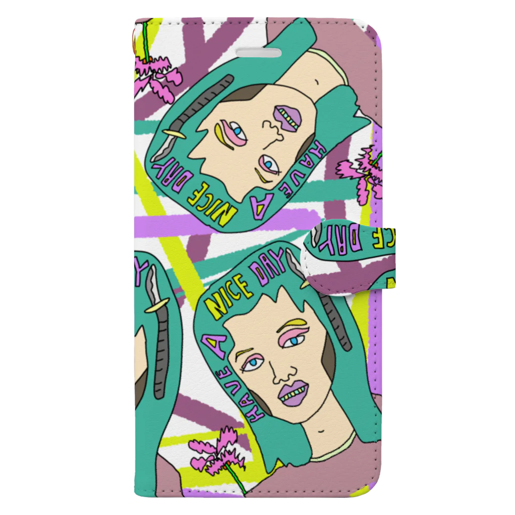 Msto_market a.k.a.ゆるゆる亭のHave a nice day ! Book-Style Smartphone Case
