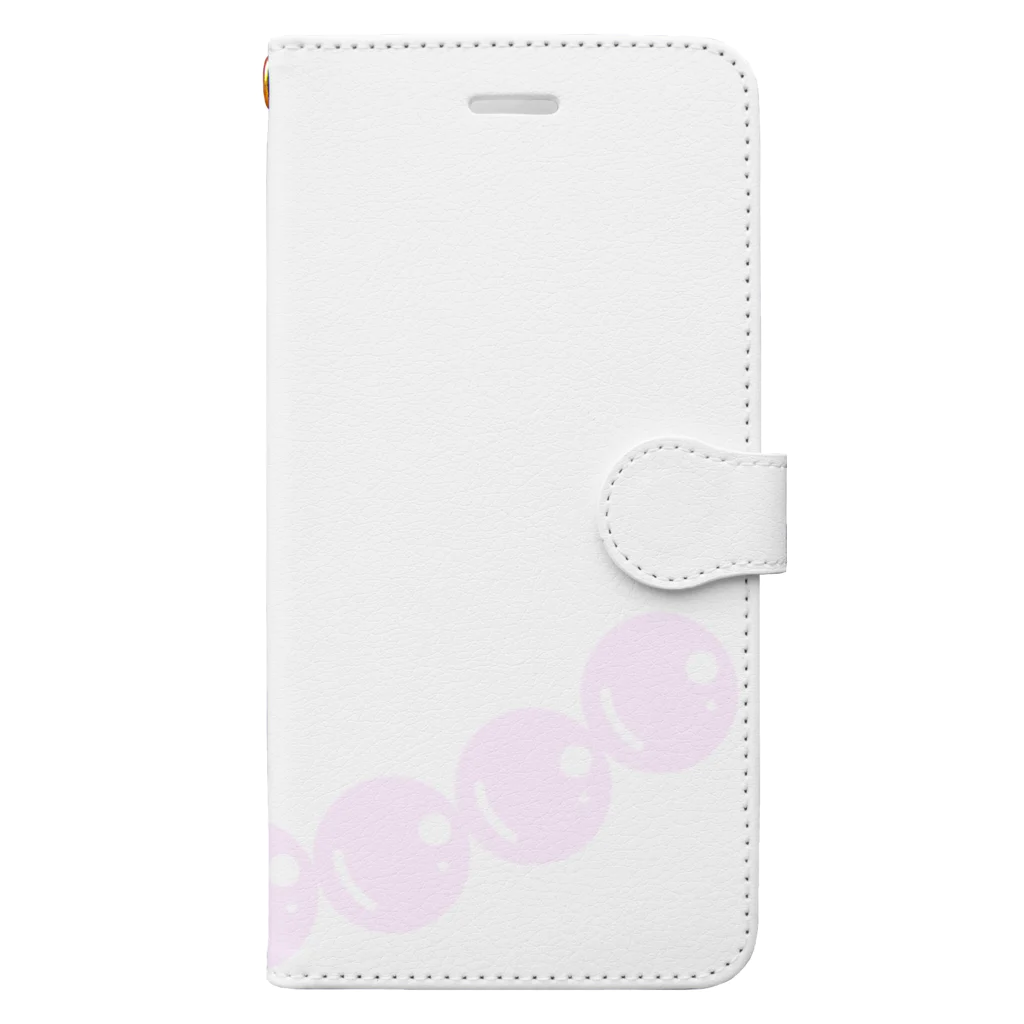 aice07のパールネックレス Book-Style Smartphone Case