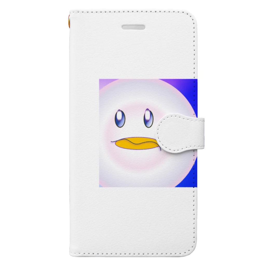 よく寝た星人 𝑃 _(halsuke ©︎)の何食わぬ顔をしている鳥 Book-Style Smartphone Case