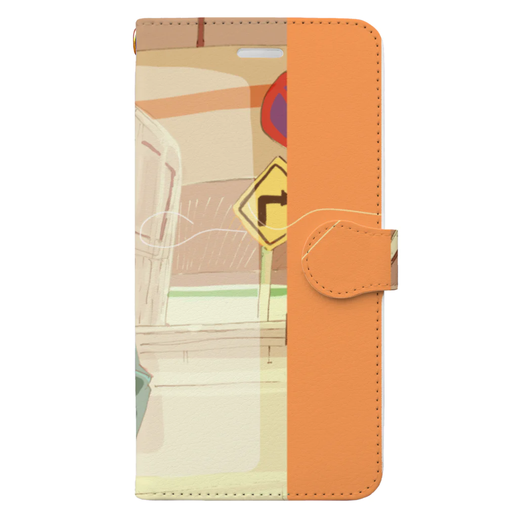 プンさんしょっぷの首都高と軽トラ Book-Style Smartphone Case