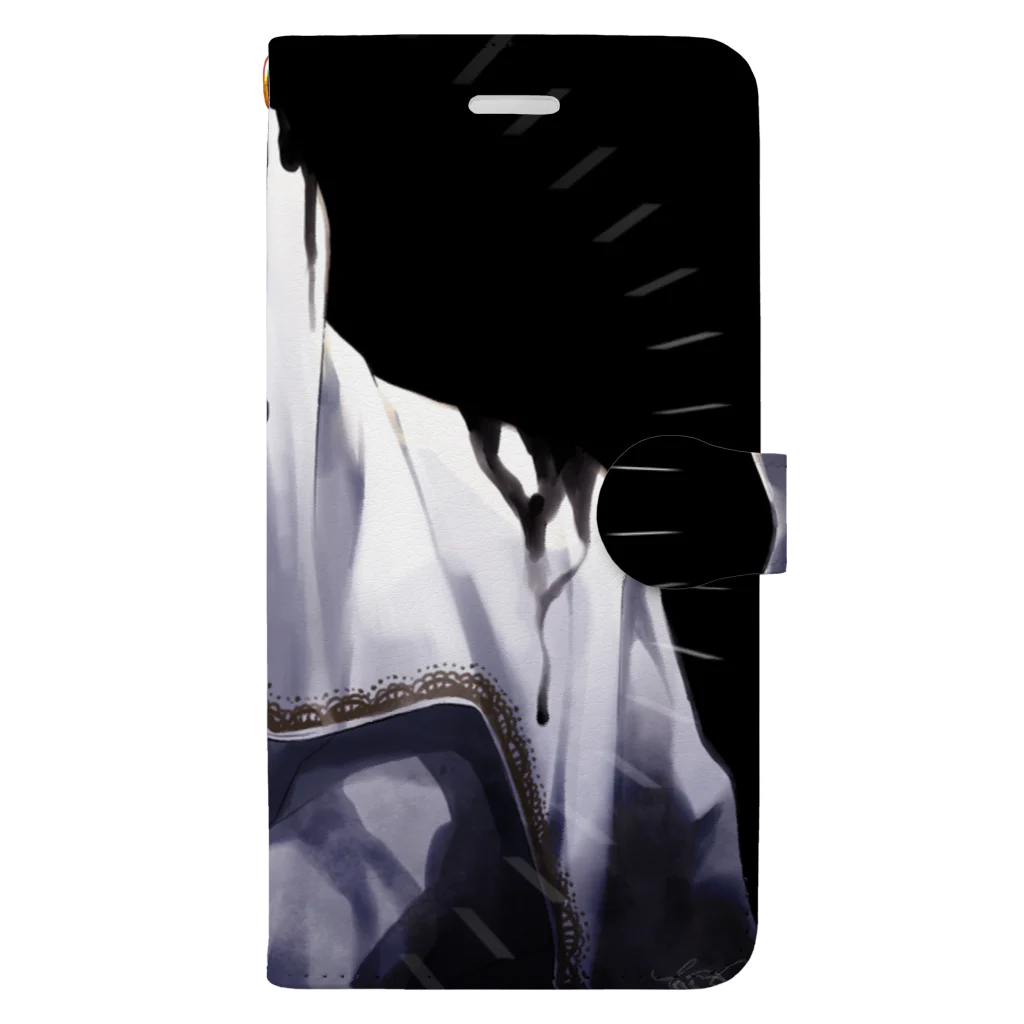 傘廼 さき𓅪𓅪のどろどろ Book-Style Smartphone Case