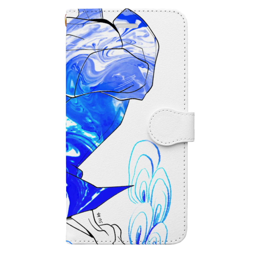 su.ka.m.artの流墨(ruzumi) Book-Style Smartphone Case