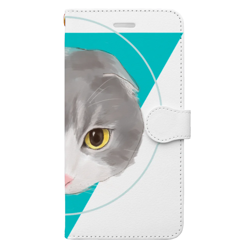 Kuwazuru’s ShopのLove cats-スコティッシュフォールド- Book-Style Smartphone Case