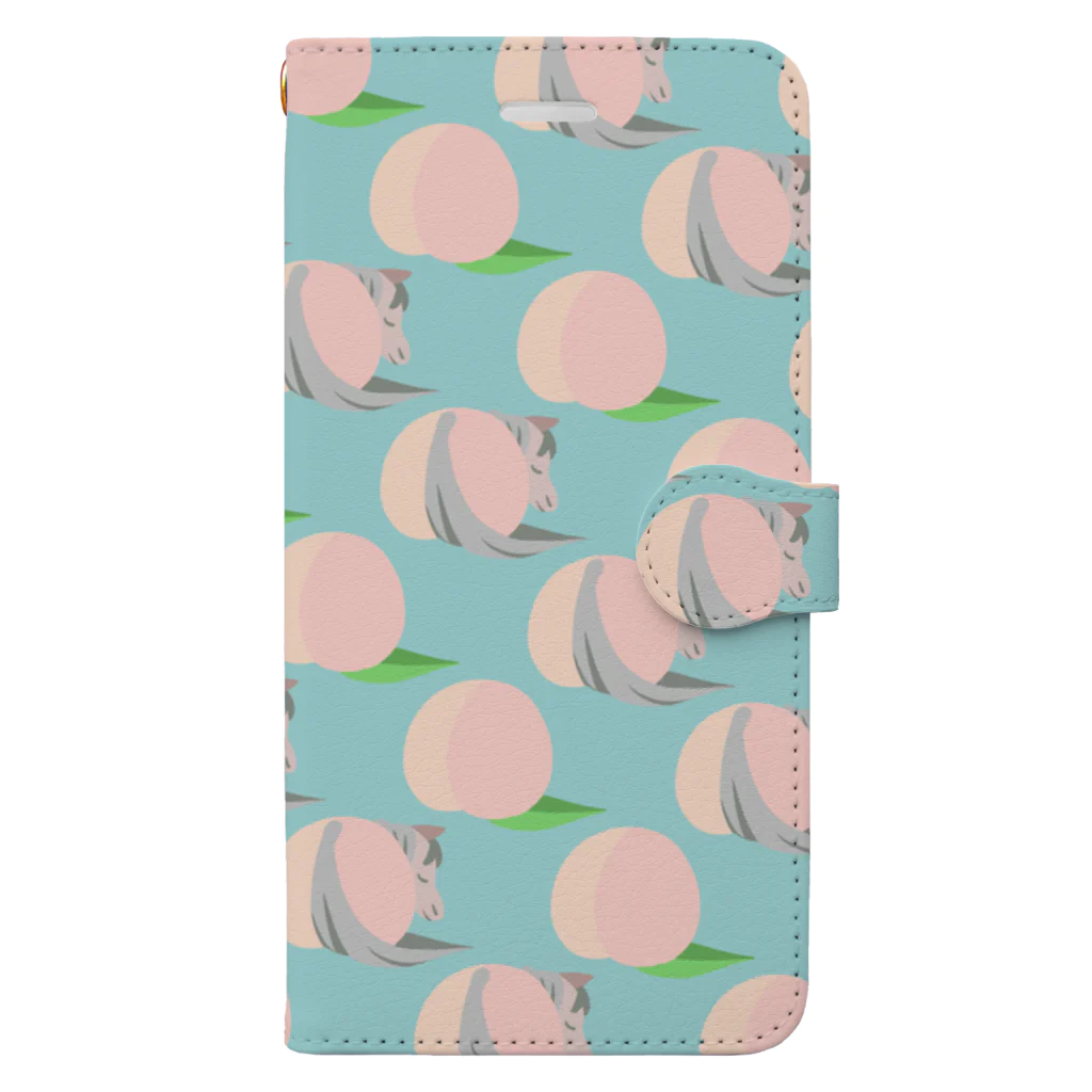 mint julepの桃と桃尻 Book-Style Smartphone Case