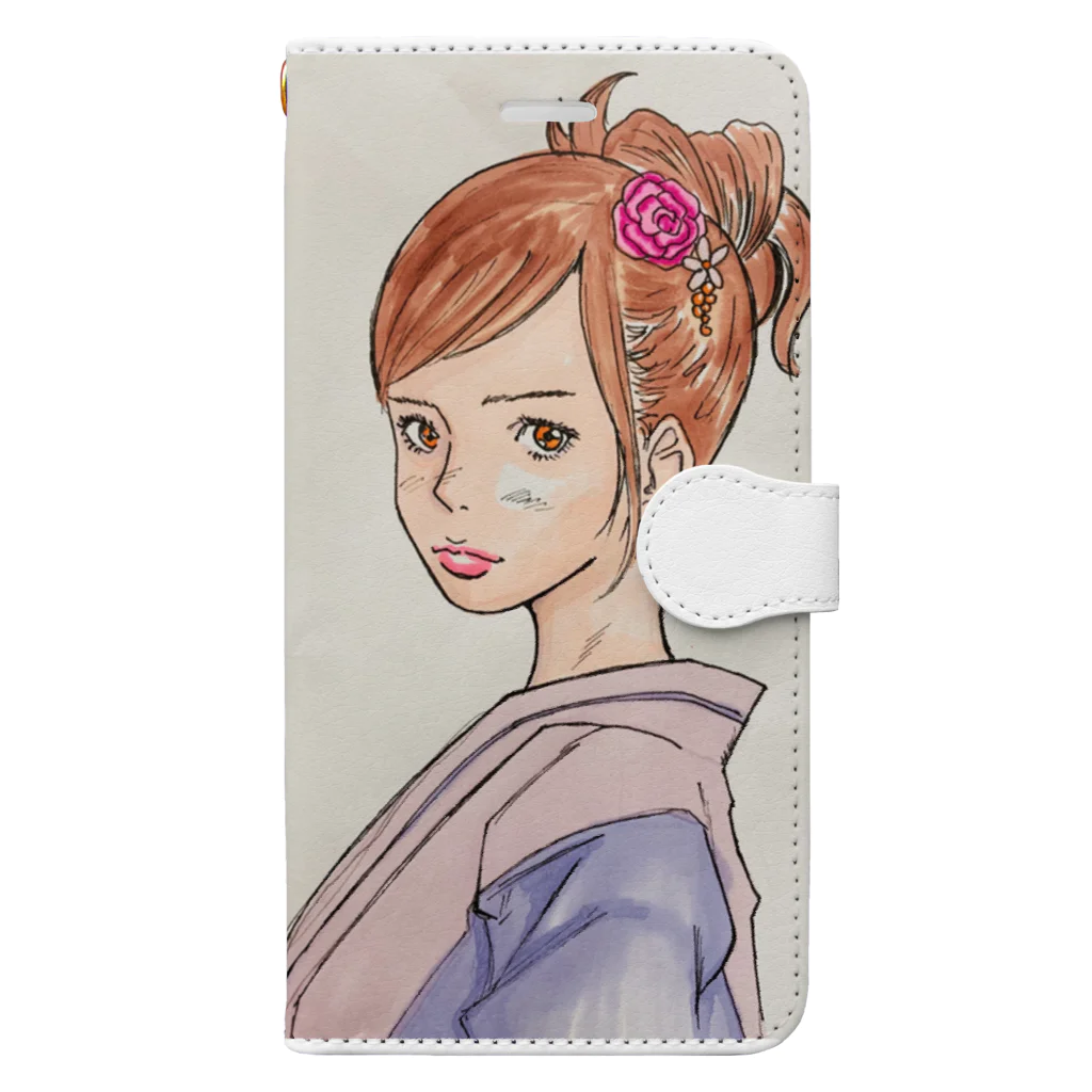 noanoadogの毒吐く女子 Book-Style Smartphone Case