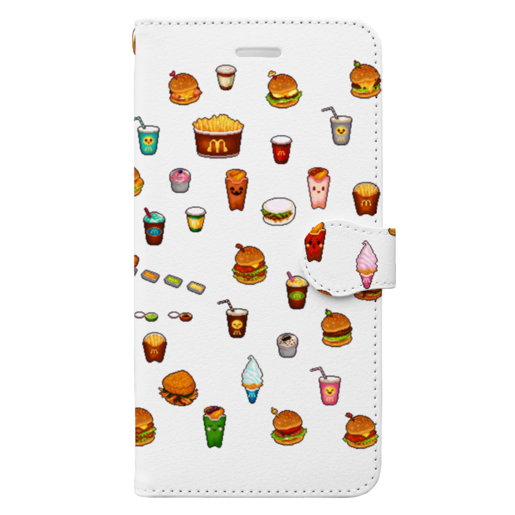 どっと屋のFast food menu Book-Style Smartphone Case