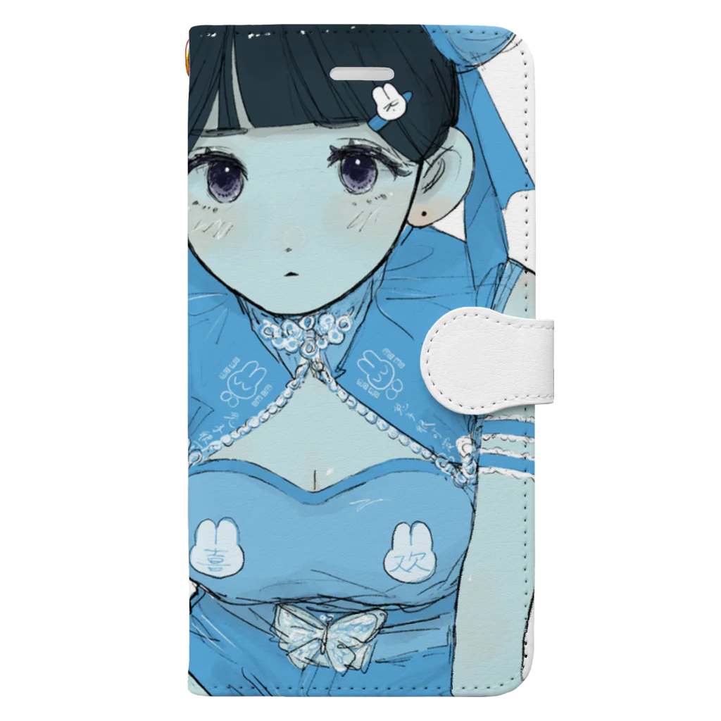 mightのうさぎチャイナ グッズ Book-Style Smartphone Case