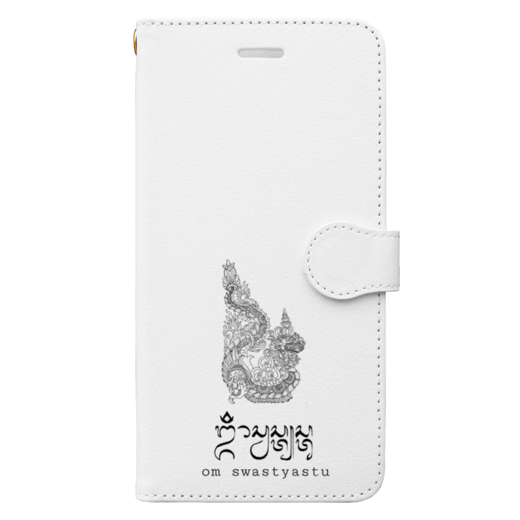 Baby Universe Shopのバリ島Omマントラ x 龍神 Book-Style Smartphone Case