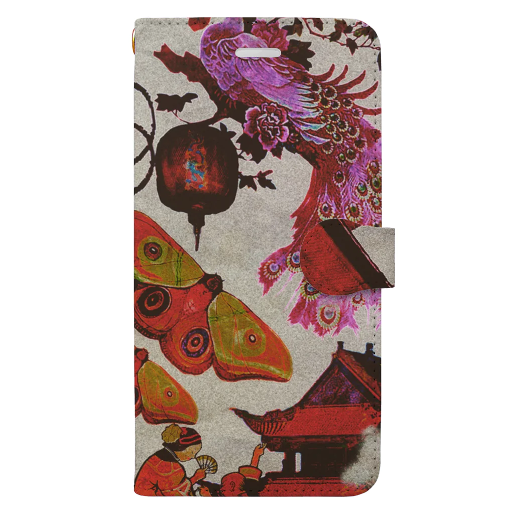 〰️➰わにゃ屋さん➰〰️のChinese dancing all-night Book-Style Smartphone Case