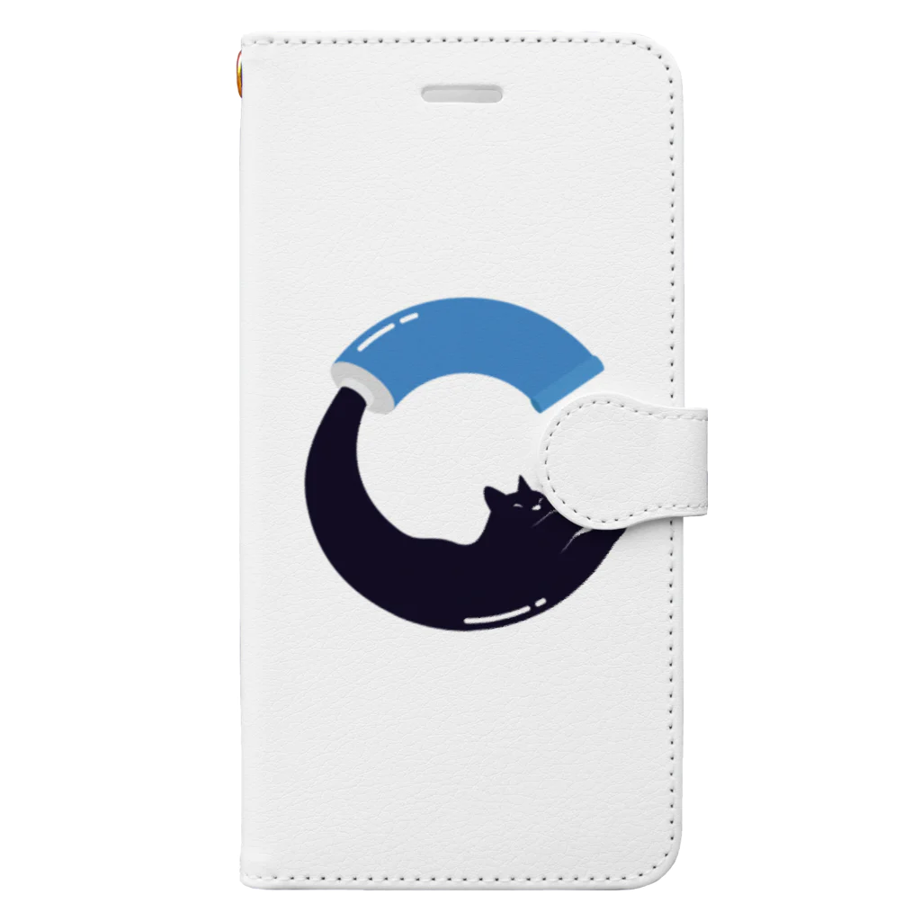 NOBODY754のCat from tube Book-Style Smartphone Case