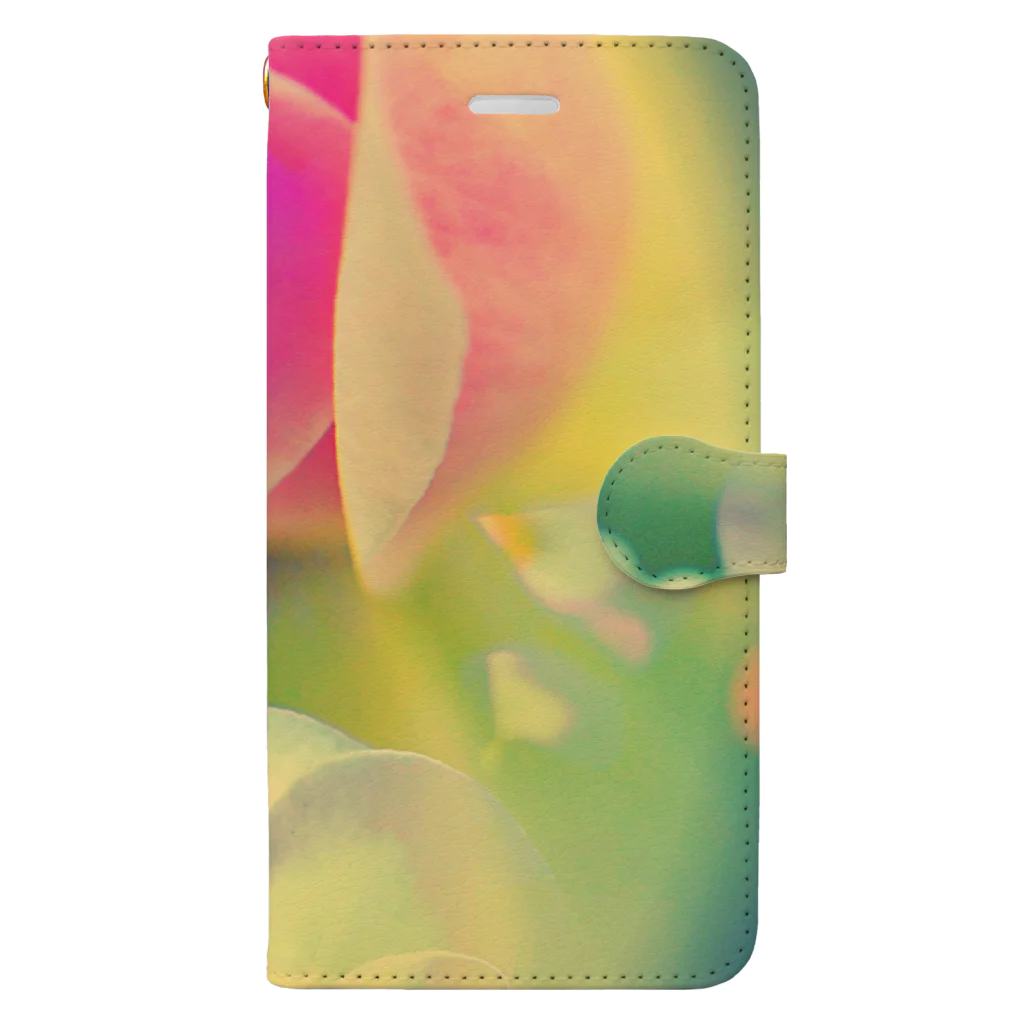 幸運❤happy🌈の幸運のFlower Book-Style Smartphone Case