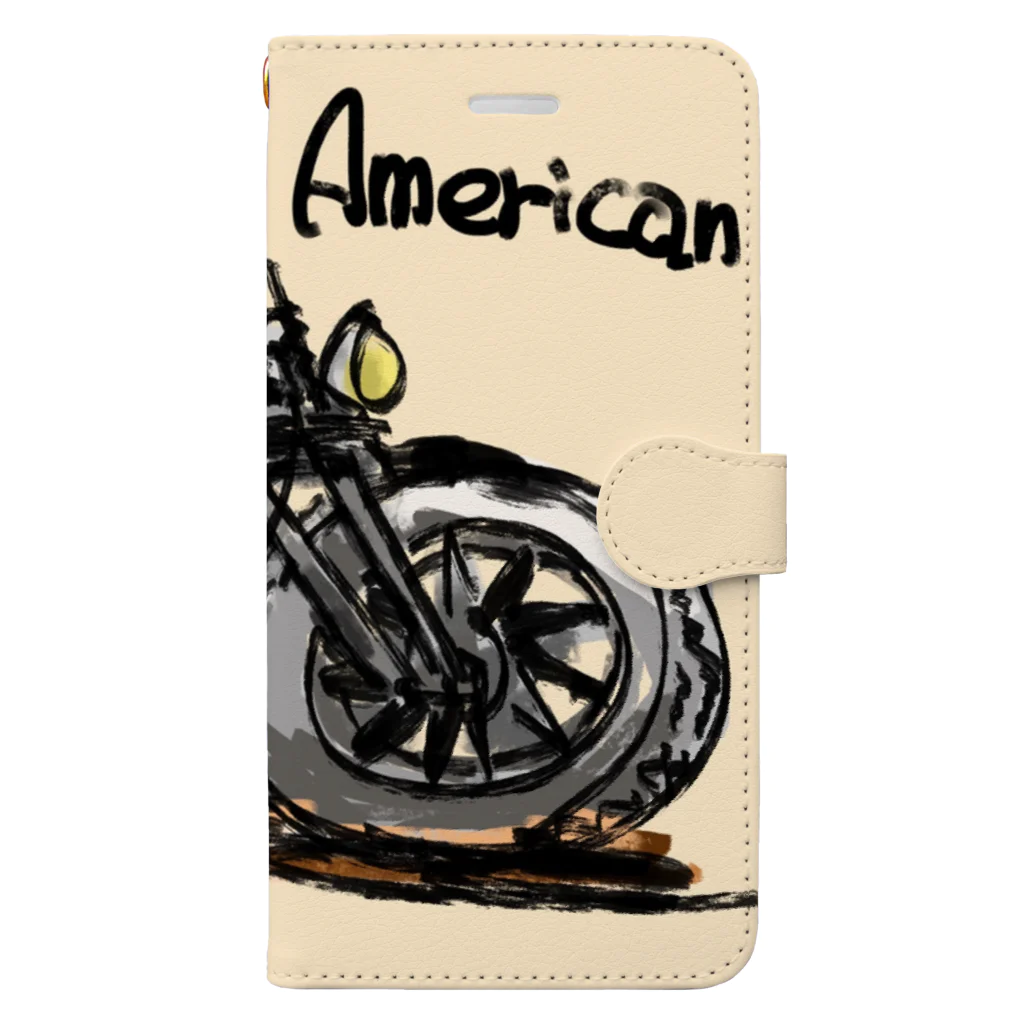 ばんやスマホケースのヴィンテージアメリカン Book-Style Smartphone Case