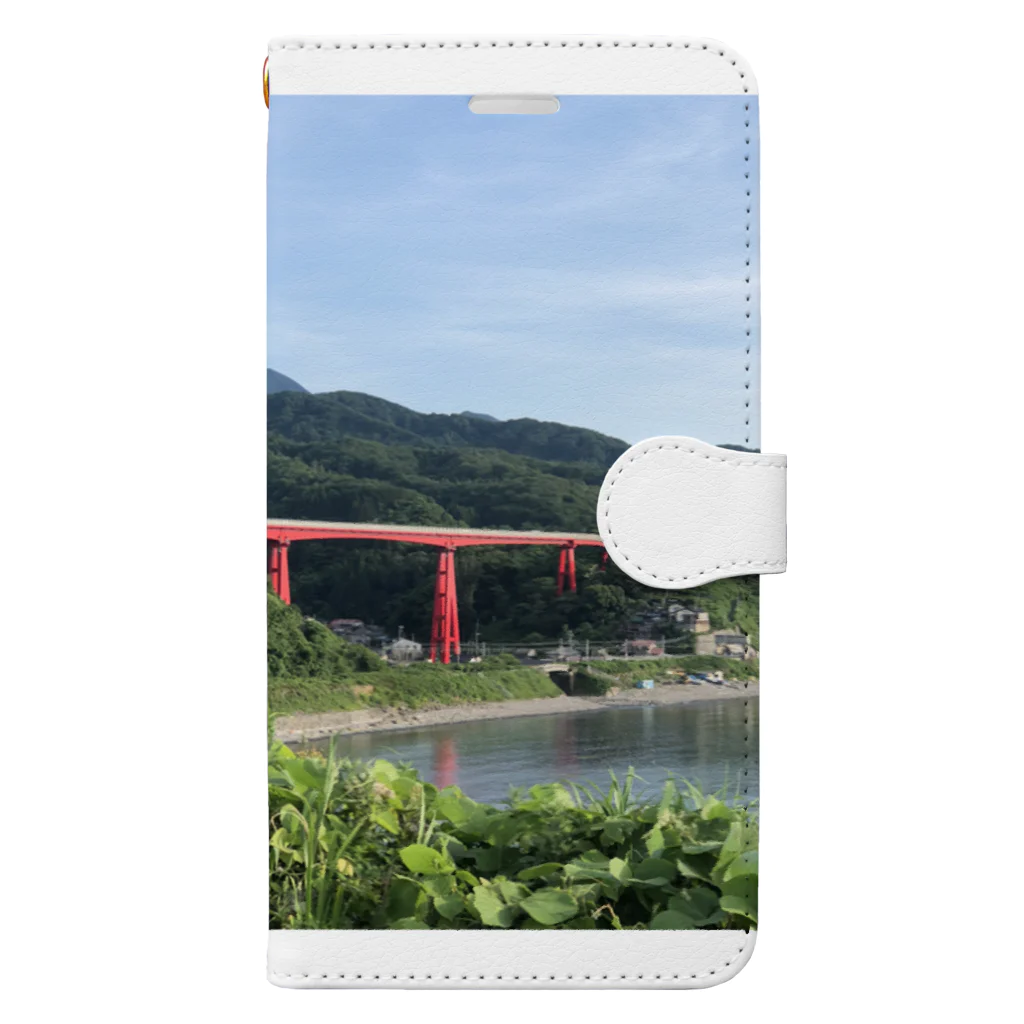 西狗（サイガウ）の新潟の風景  米山大橋編 Book-Style Smartphone Case