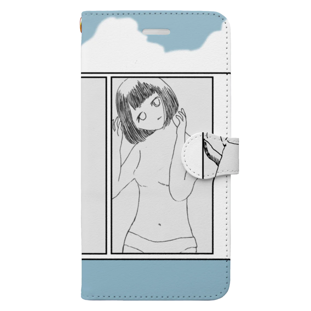 佐藤撫子の平日 Book-Style Smartphone Case