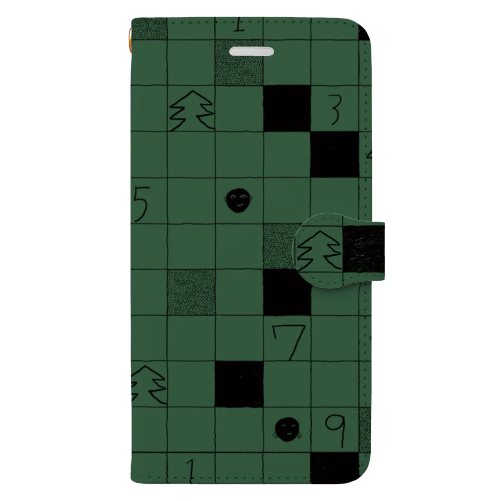 Mogu TakahashiのBoard Game (手帳型) Book-Style Smartphone Case