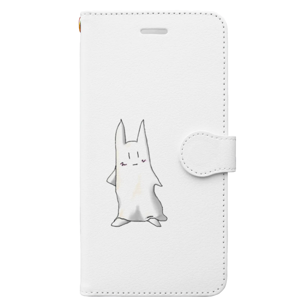 モモタンショップのユリンさんデザイン（夜道の散歩） Book-Style Smartphone Case