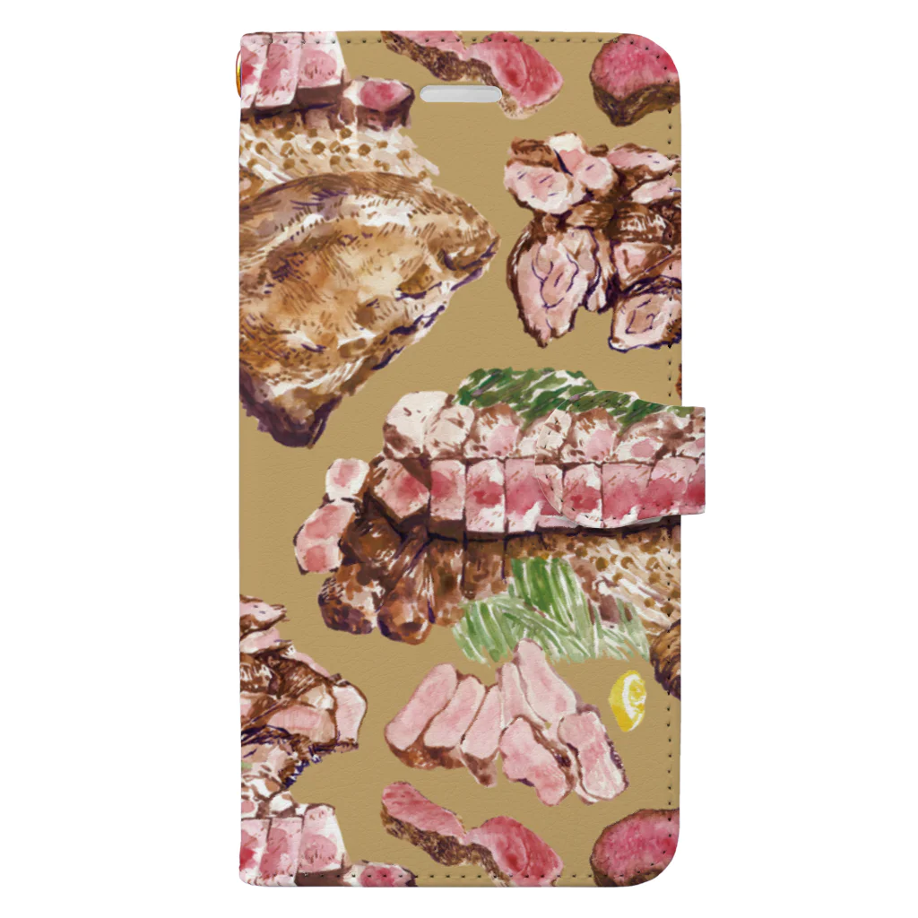 Miho MATSUNO online storeのLove meat. Book-Style Smartphone Case