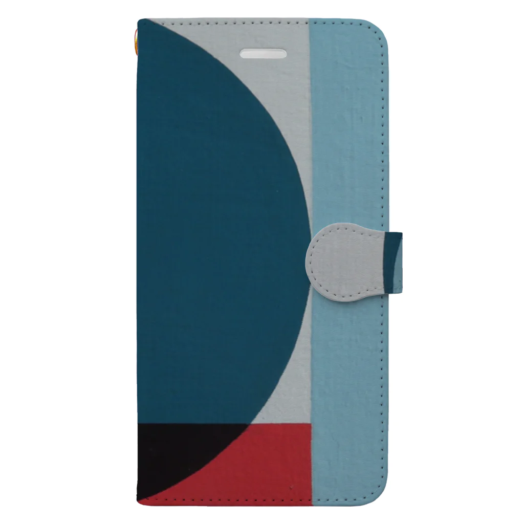 レターオールソーツのGeometric Letter series - Berry Mint 'Q' Book-Style Smartphone Case