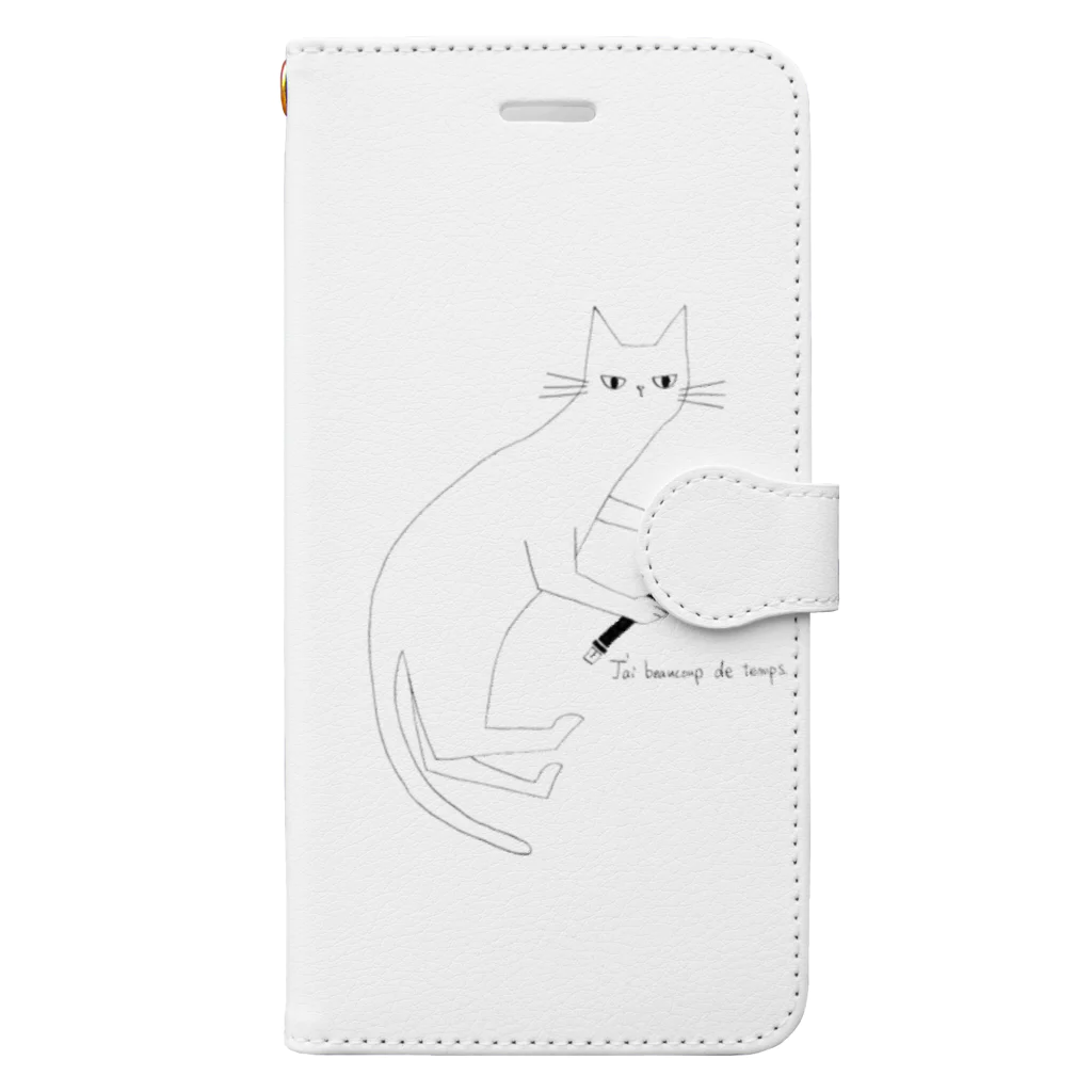 Cocokoのネコと時計 Book-Style Smartphone Case