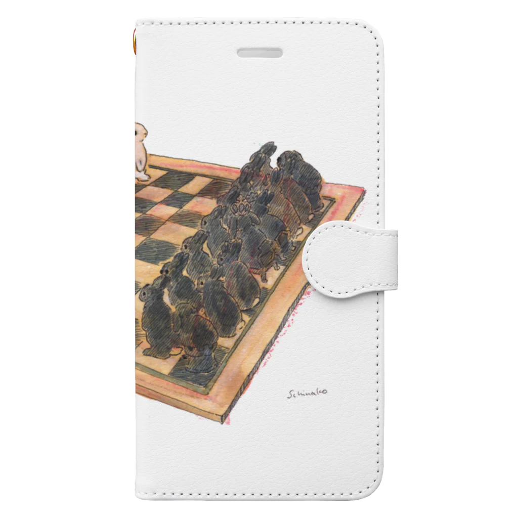 SCHINAKO'SのRabbit chess Book-Style Smartphone Case